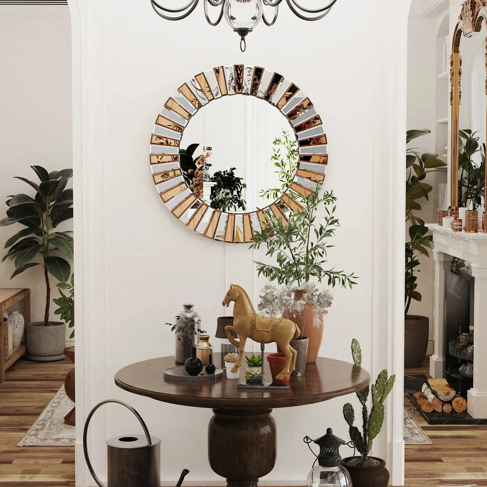 Sun Burst Wall Mirror