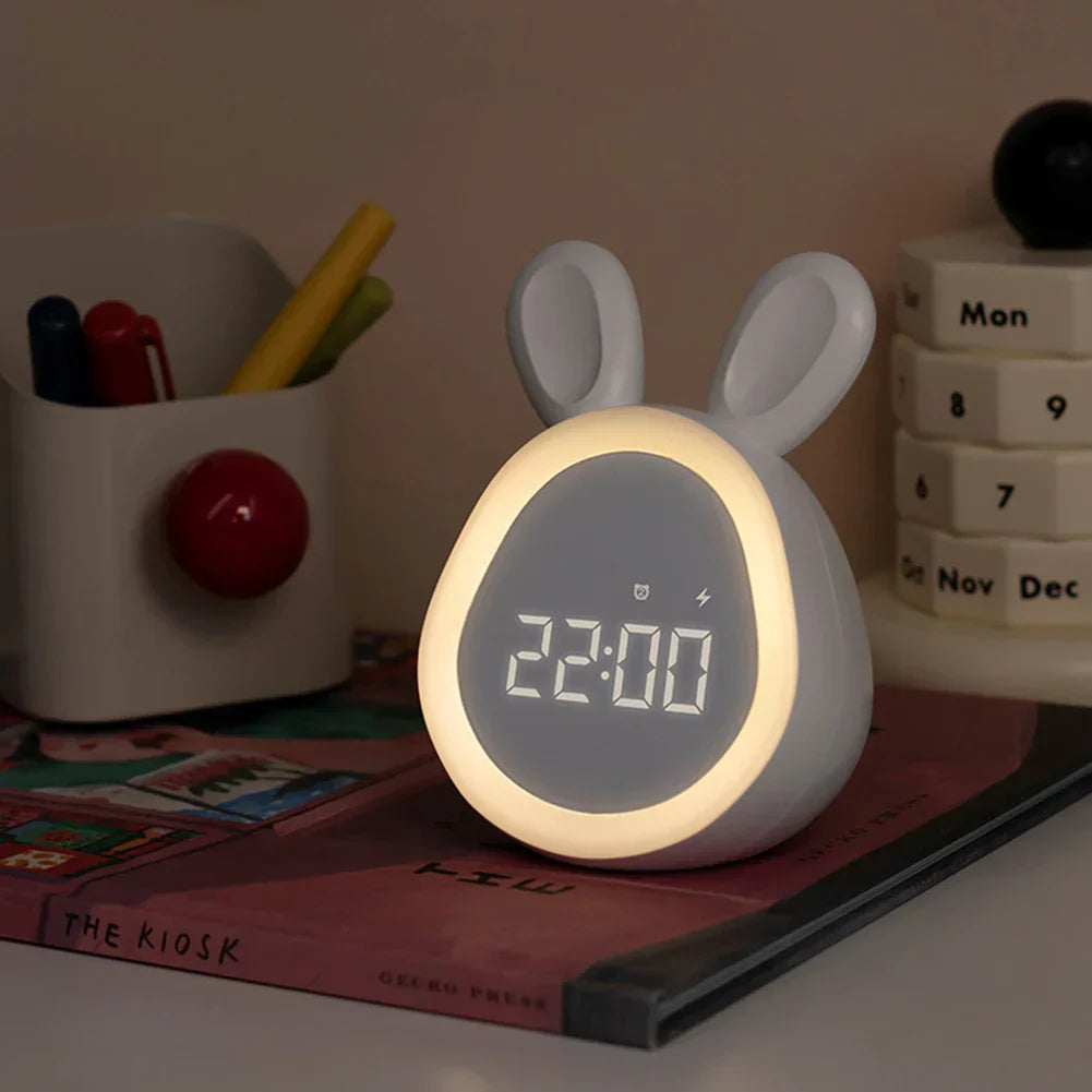 JoyfulBunny – Despertador com Alarme e Lâmpada de Luz