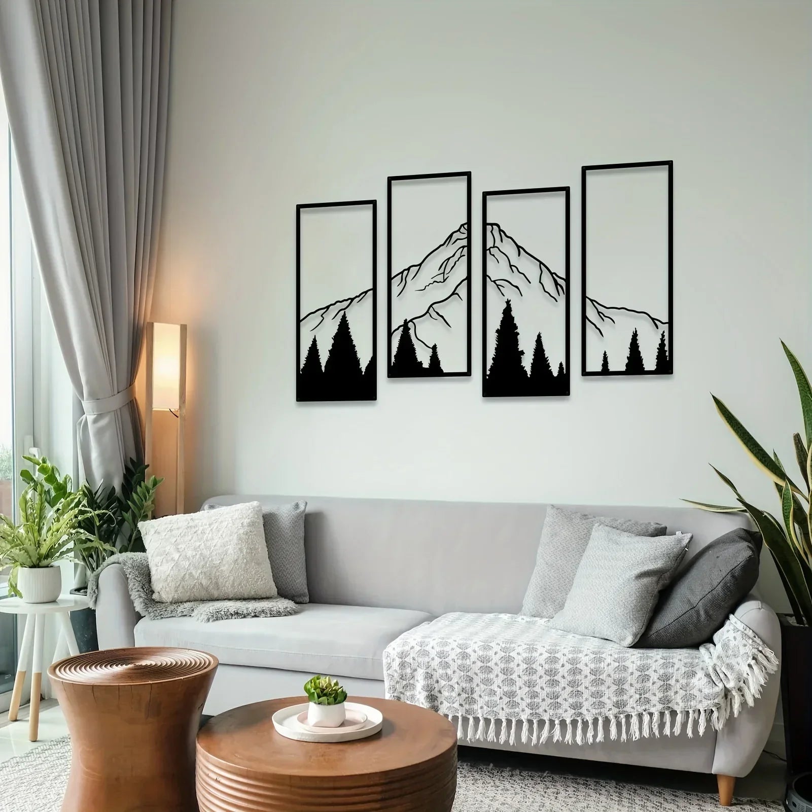 Arte da parete unica con cornice montana