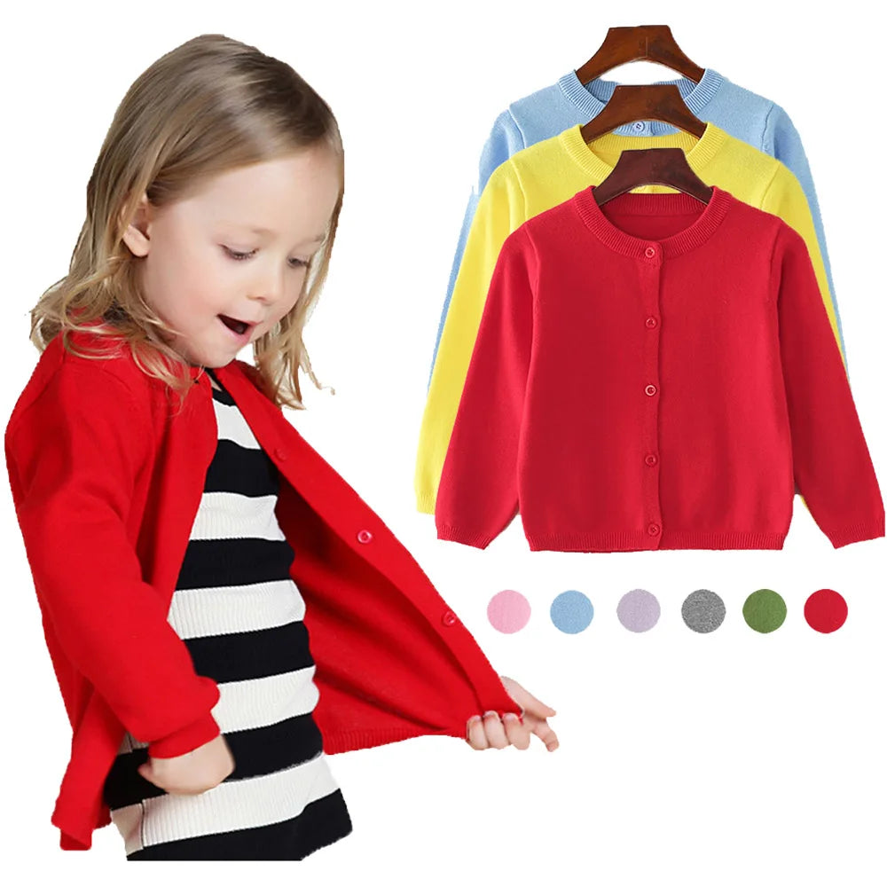 Cardigan CozyKnits – Veste en tricot de coton pour enfants