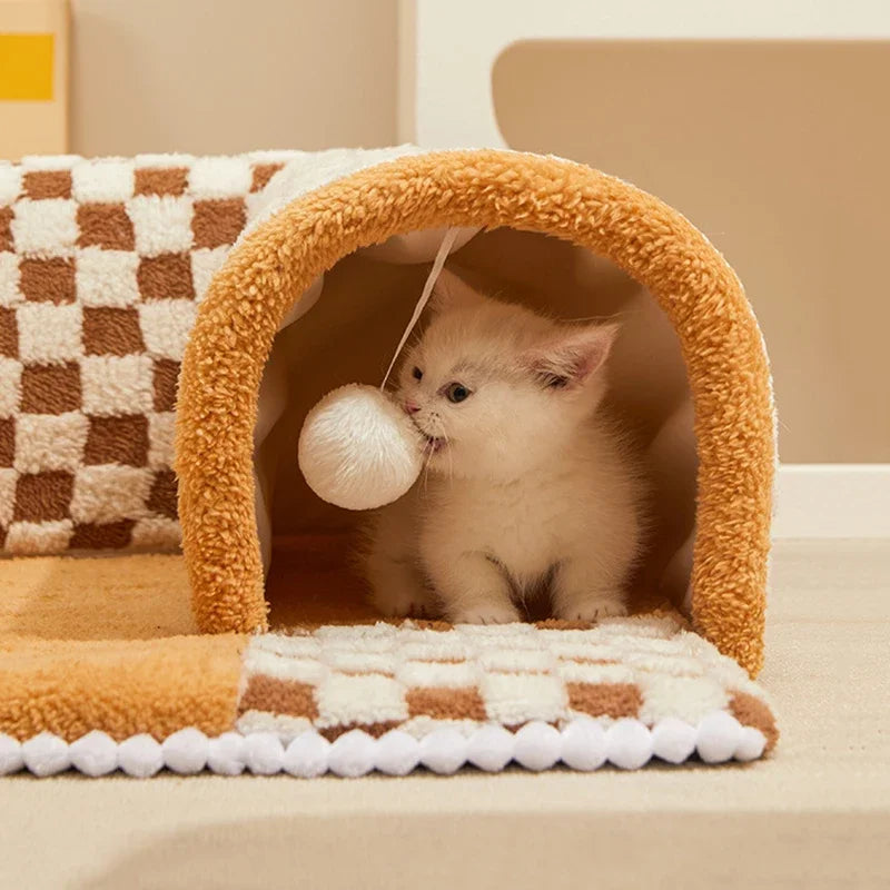 Alfombra de túnel para gatos