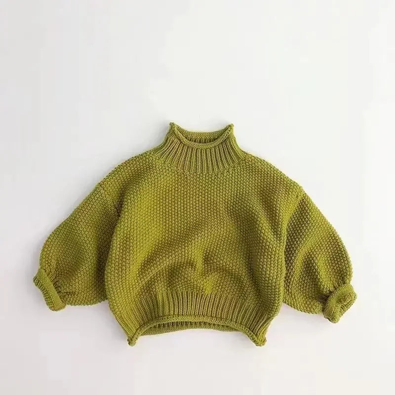 Astraea Cozy Knit High-Neck Sweater - Warmth & Style for Kids