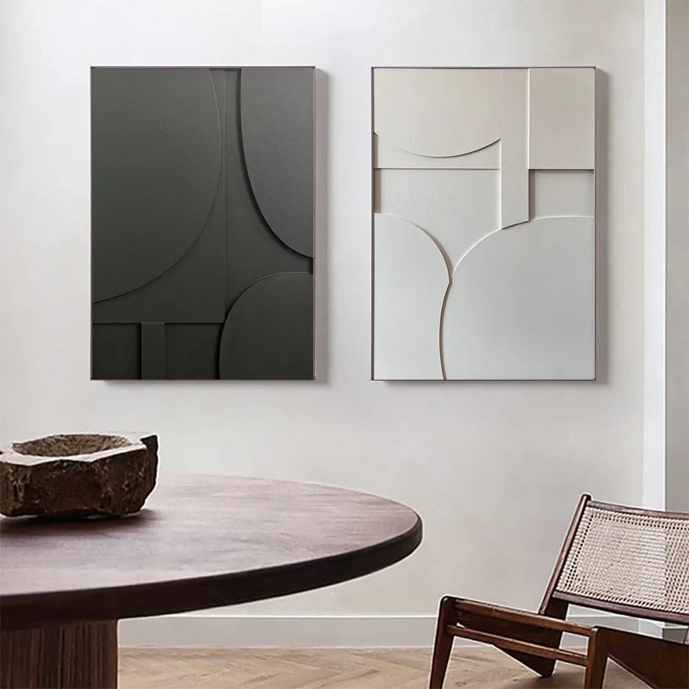 Geometric Contour Art Collection Artwork