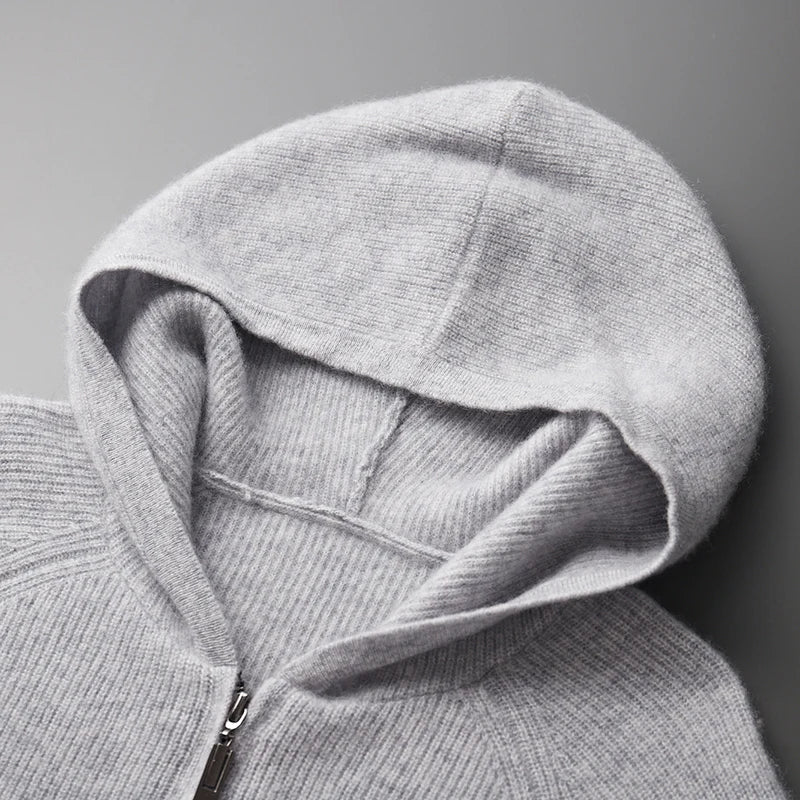 Royal Cashmere Merino Ull Zip-Up