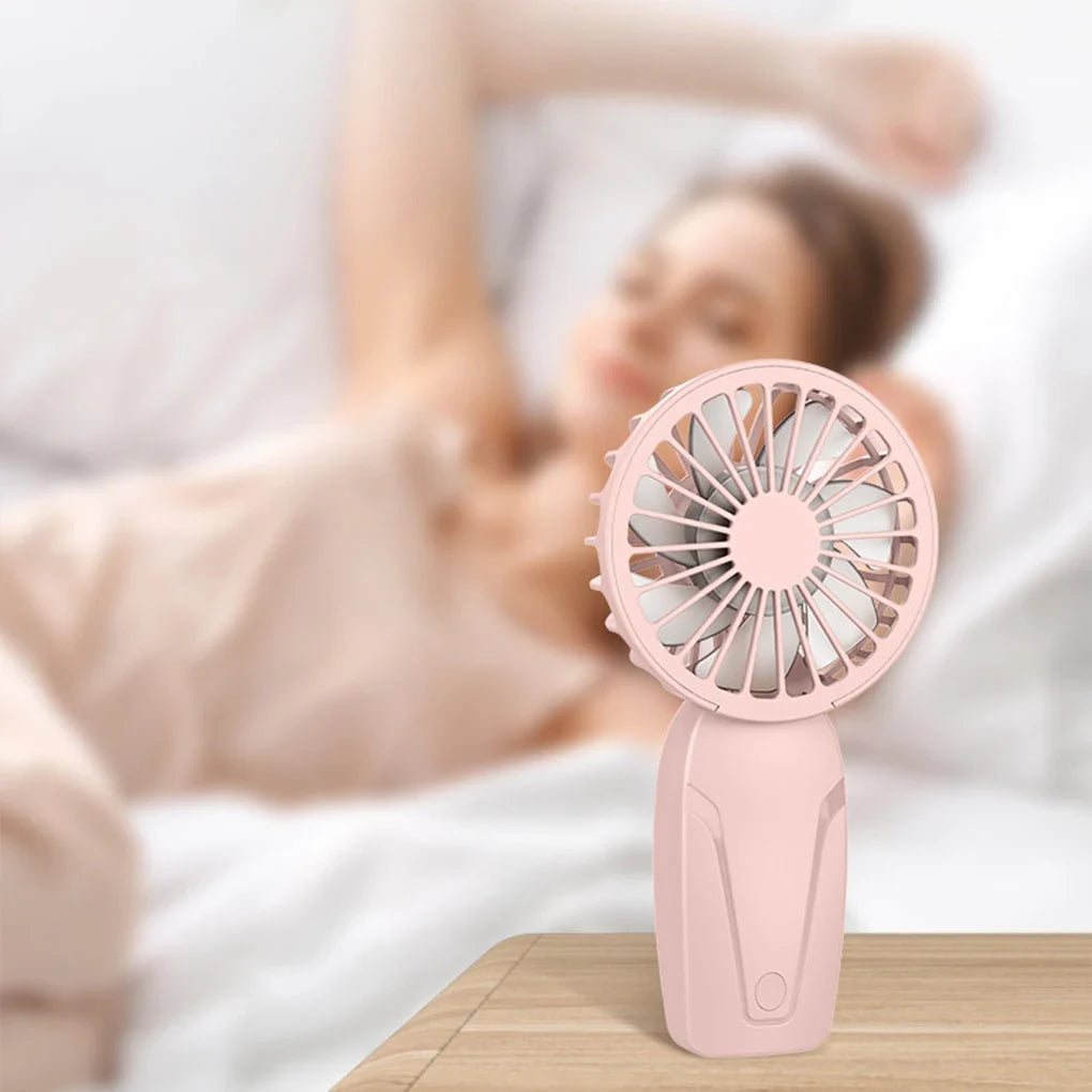 Ventilateur Portable Mini Sara - Rechargeable par USB, Léger et Mignon pour un Refroidissement en Déplacement