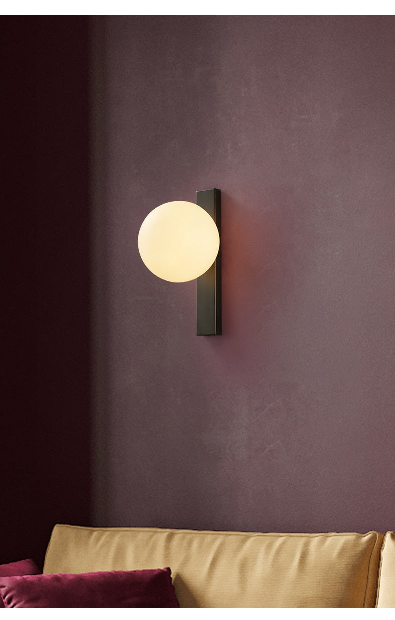 TML Darime - Simple Copper Estiluz Circ LED Wall Sconce