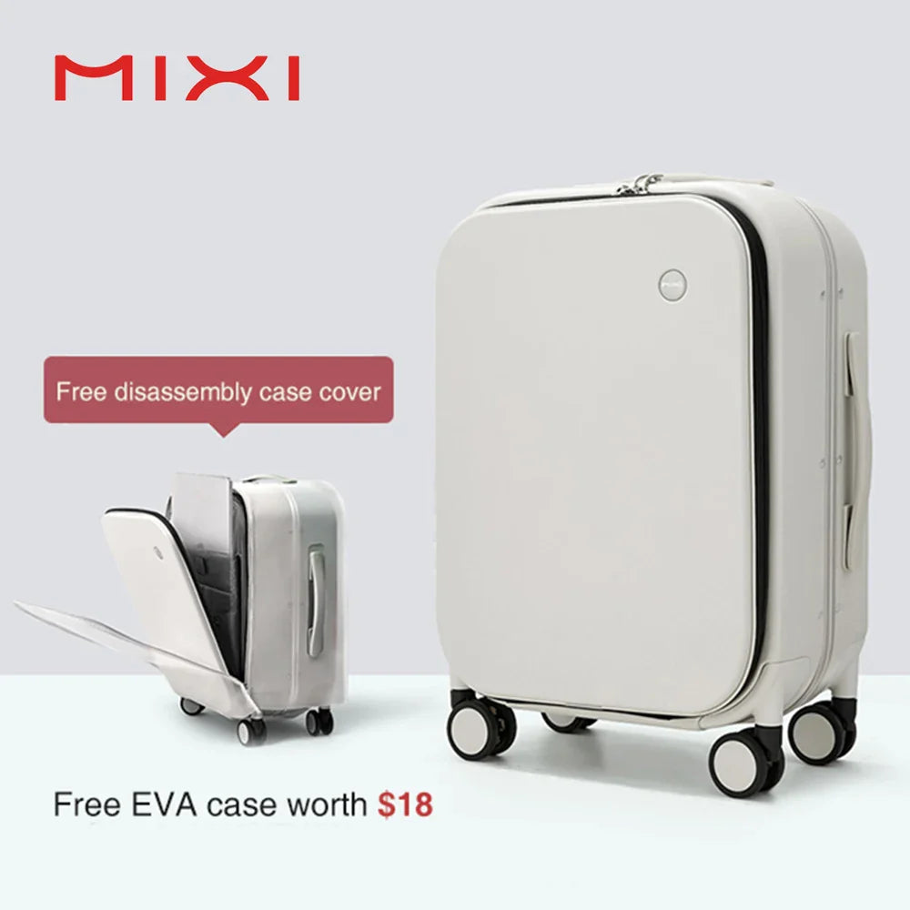 Mixi Patent Design Aluminum Frame Suitcase Carry-On Rolling Luggage, Beautiful Boarding Cabin, 18/20/24 Inch – M9260