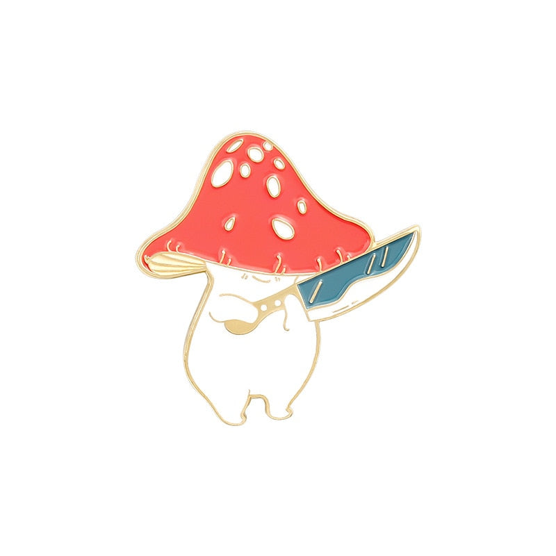 Mushroom Series Collection Enamel Pins