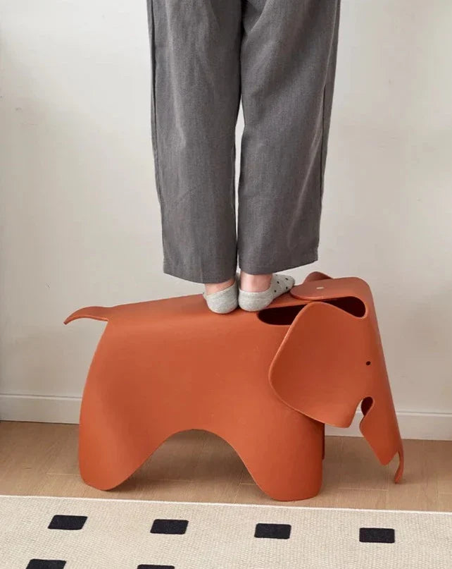 Modern Origami Elephant Stool Ottoman Decor