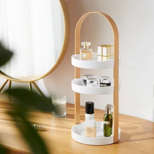 Luxury Cosmetics Organizer – stablebar skjønnhetsoppbevaring med vanntett og støvtett design