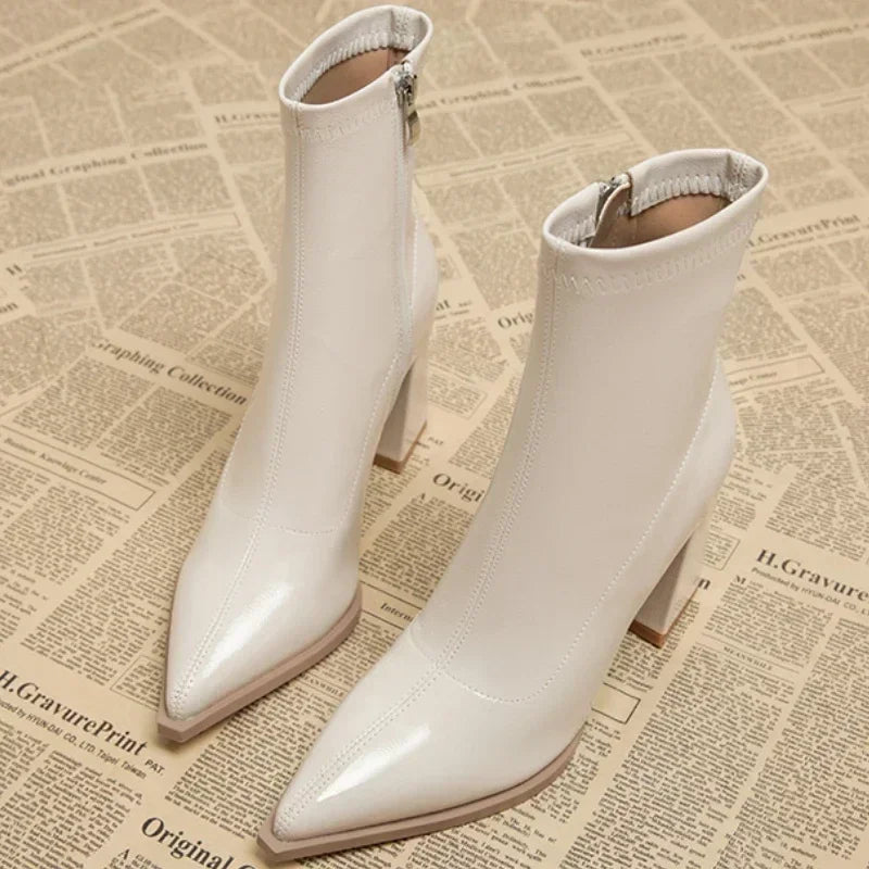 Brecki Pointed Toe Ankle Boots