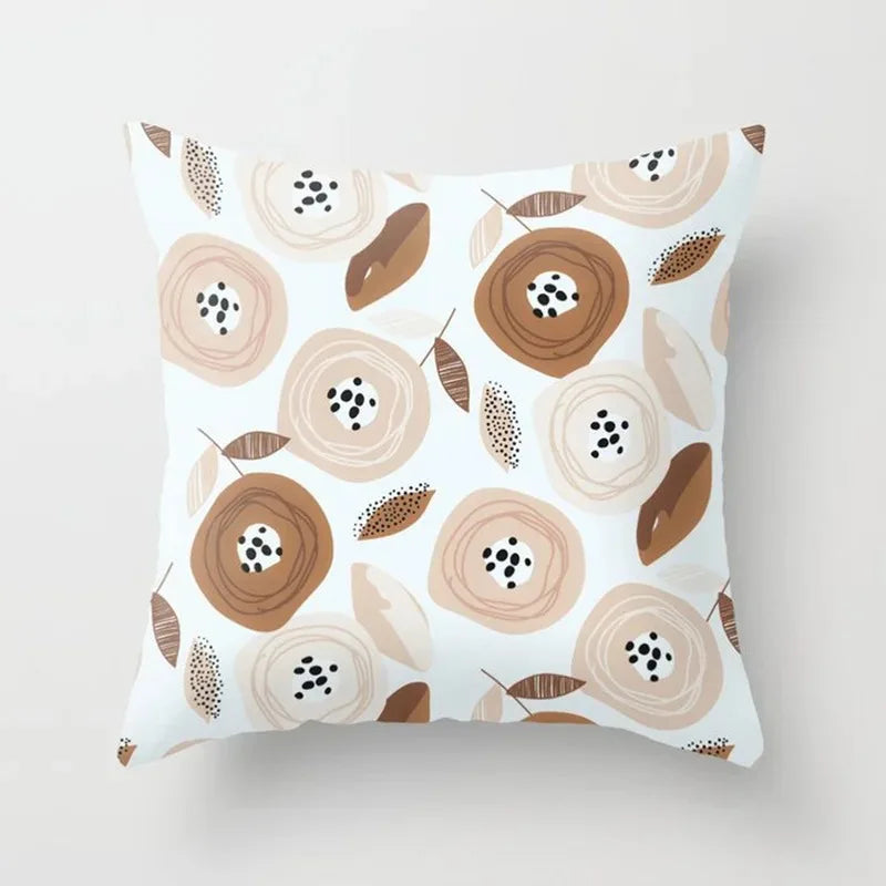 GreenLeaf - Cushion cover with plant motif for decoration