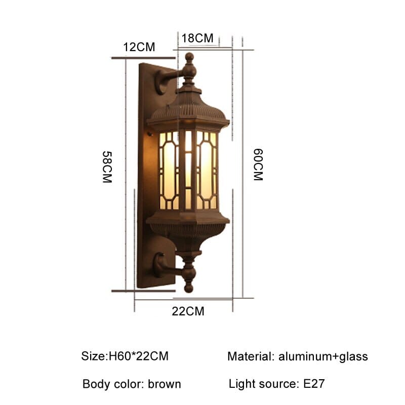 Retro wasserdichte Veranda-Lampen