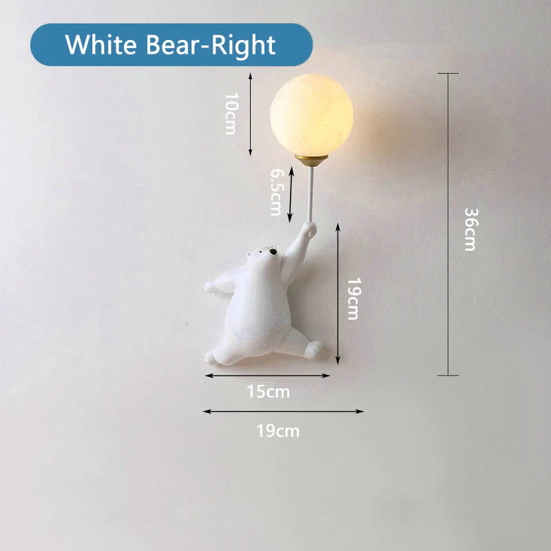 Polar Bear Wall Lamp