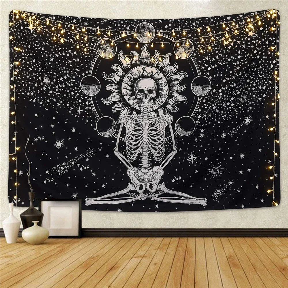 Skull Wedding Tarot Tapestry