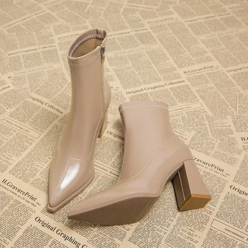 Brecki Pointed Toe Ankle Boots