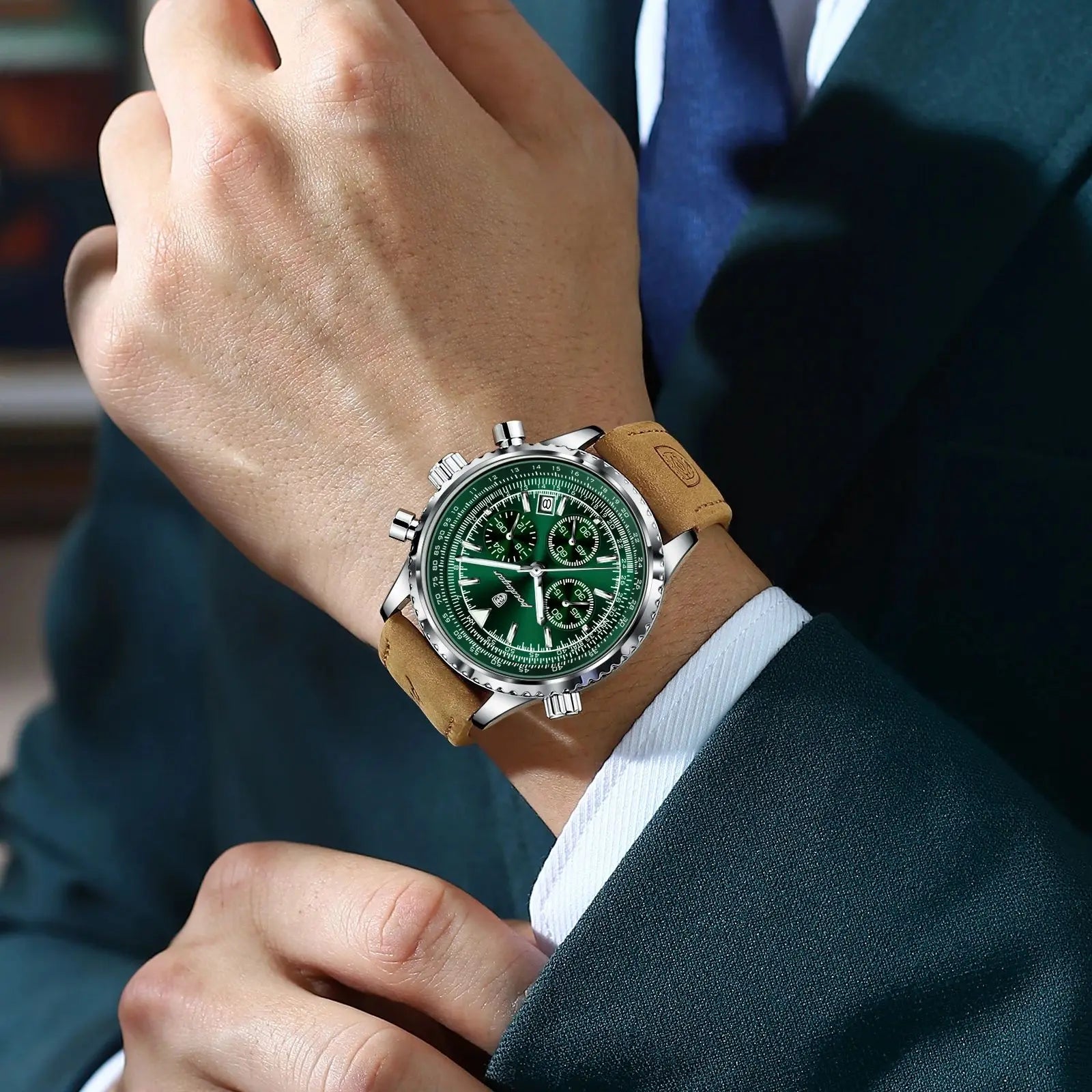 Apollo Chrono – Relógio de Luxo em Quartzo à Prova de Água para Desporto Militar para Homens