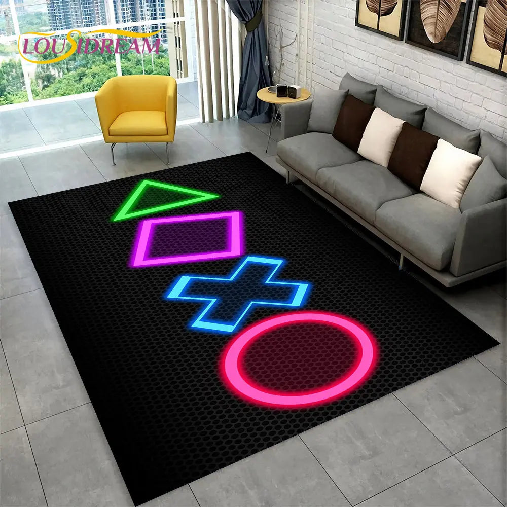 Alfombra de Gamepad 3D de Winnie – Alfombra para Sala de Juegos y Habitación de Niños