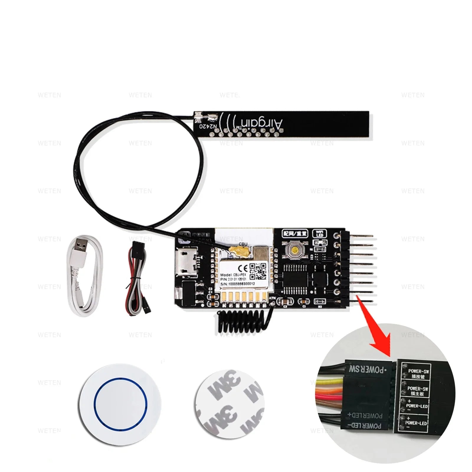 Commutateur de réinitialisation d'alimentation PC Zara Tuya WiFi Zigbee - Compatible Alexa et Google