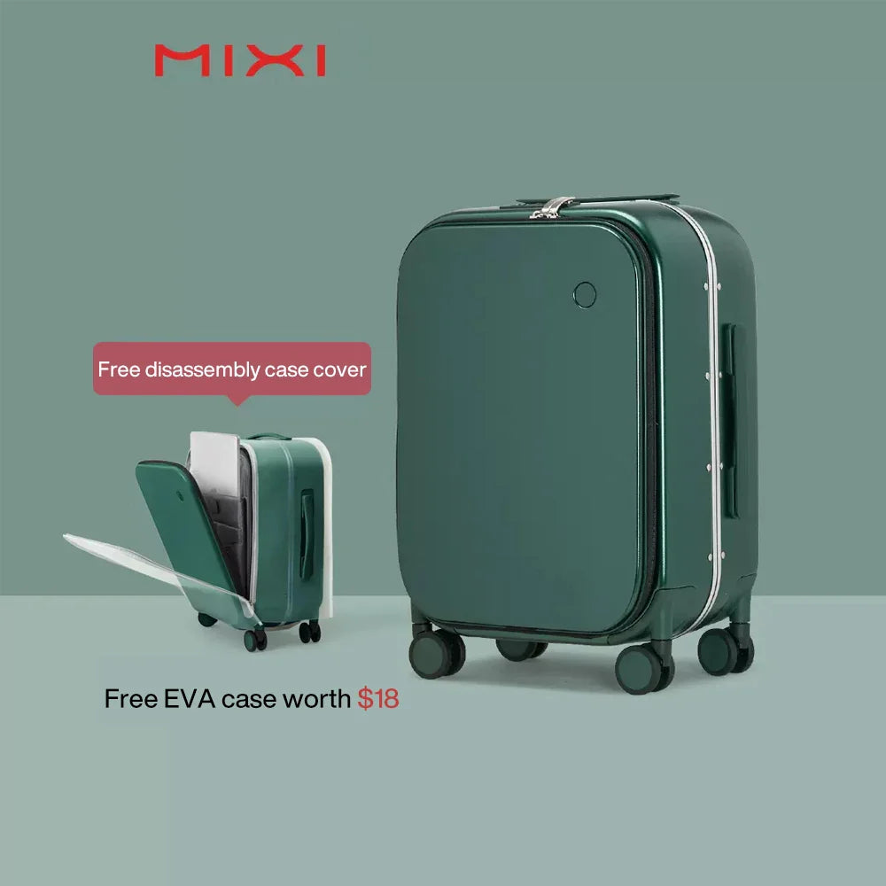 Mixi Patent Design Aluminiumram Resväska Handbagage Rullande Bagage, Vacker Ombord Cabin, 18/20/24 Tum – M9260