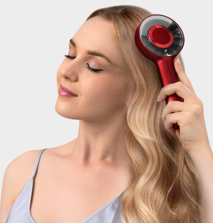 Massager de cuir chevelu à lumière rouge 3 en 1