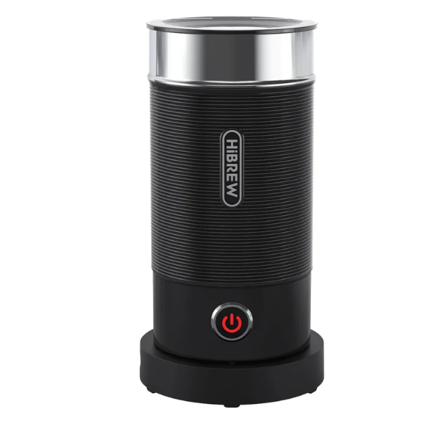 Espumador y espumador de leche HiBREW M1A: café con leche frío/caliente automático, capuchino, batidora de chocolate, tacto frío, 350 W