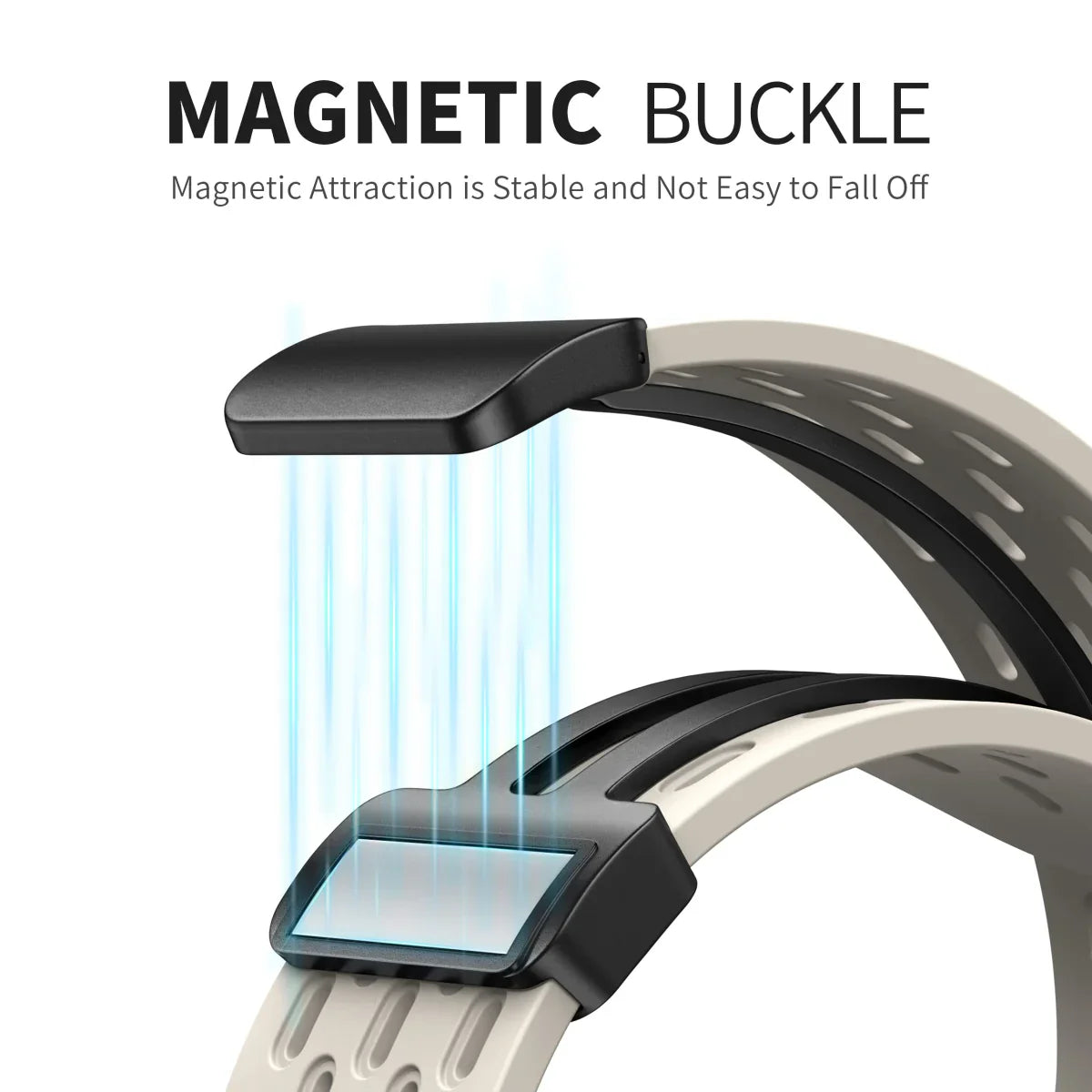 Magnetic Breathable Silicone Band For Apple Watch