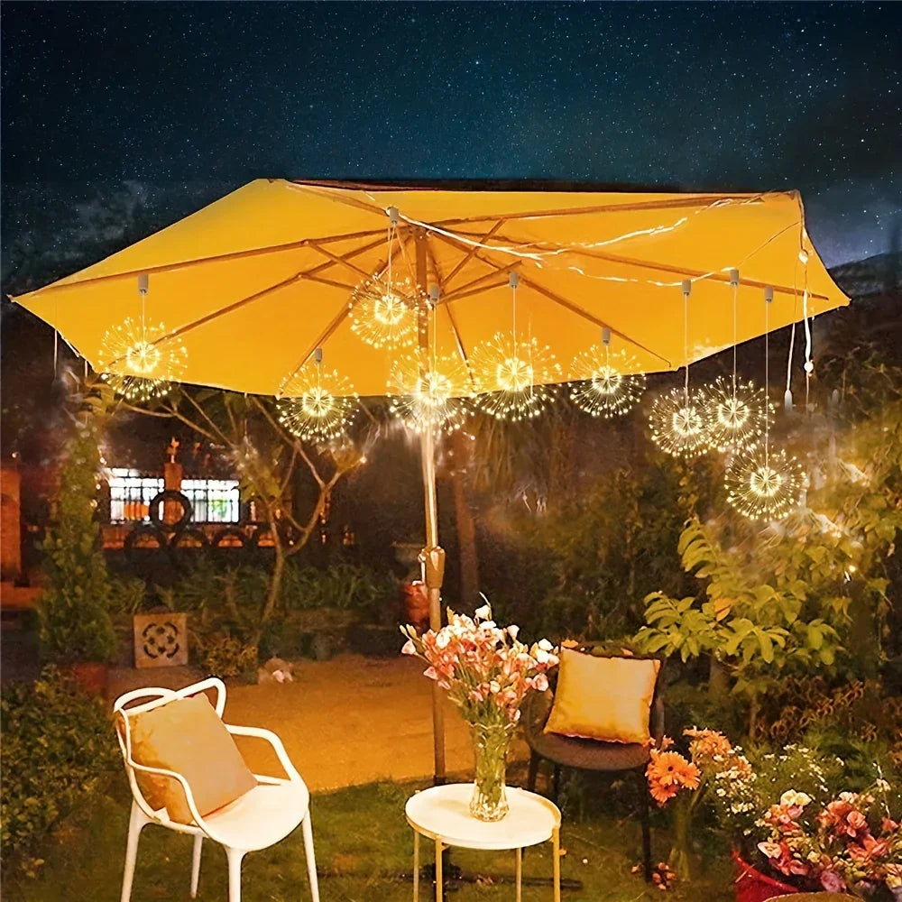 NebulaGlow - Hanging Solar Fireworks Lamp