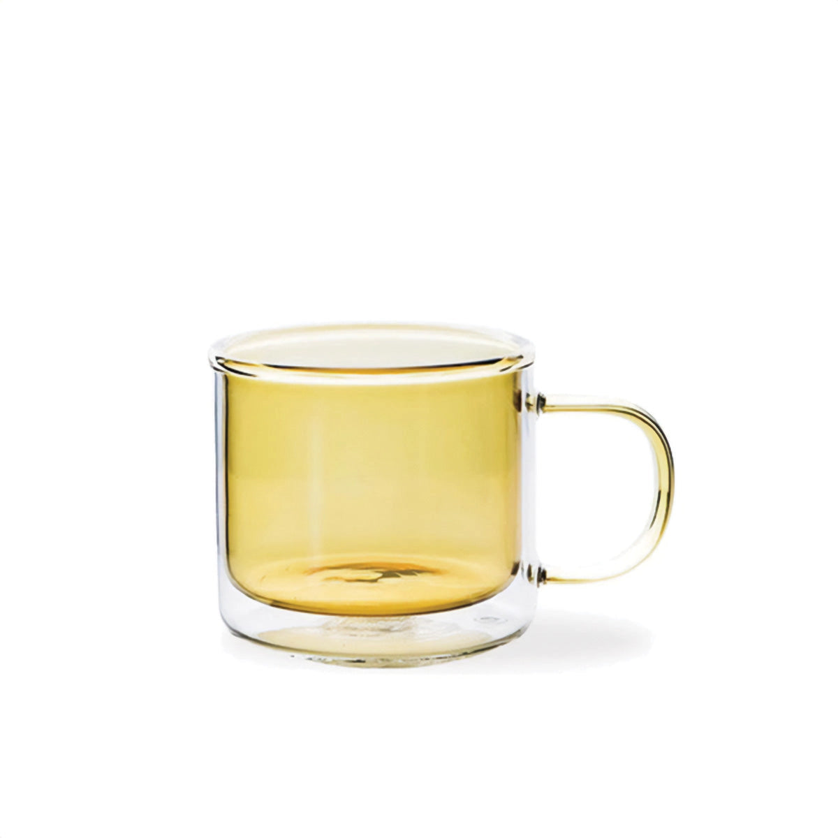 Amber Glass Mug - Holdbar, Varmeresistent Kaffe- og Te-kopp