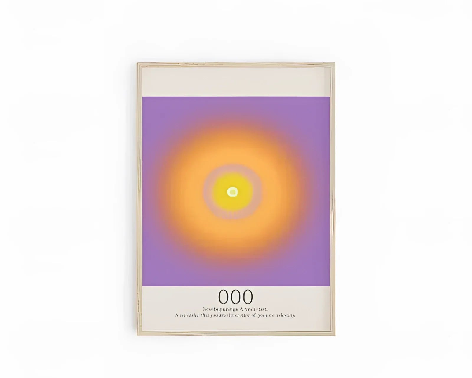 Engel Nummer 666 Poster: Spirituelles Erwachen & Meditationsdeko