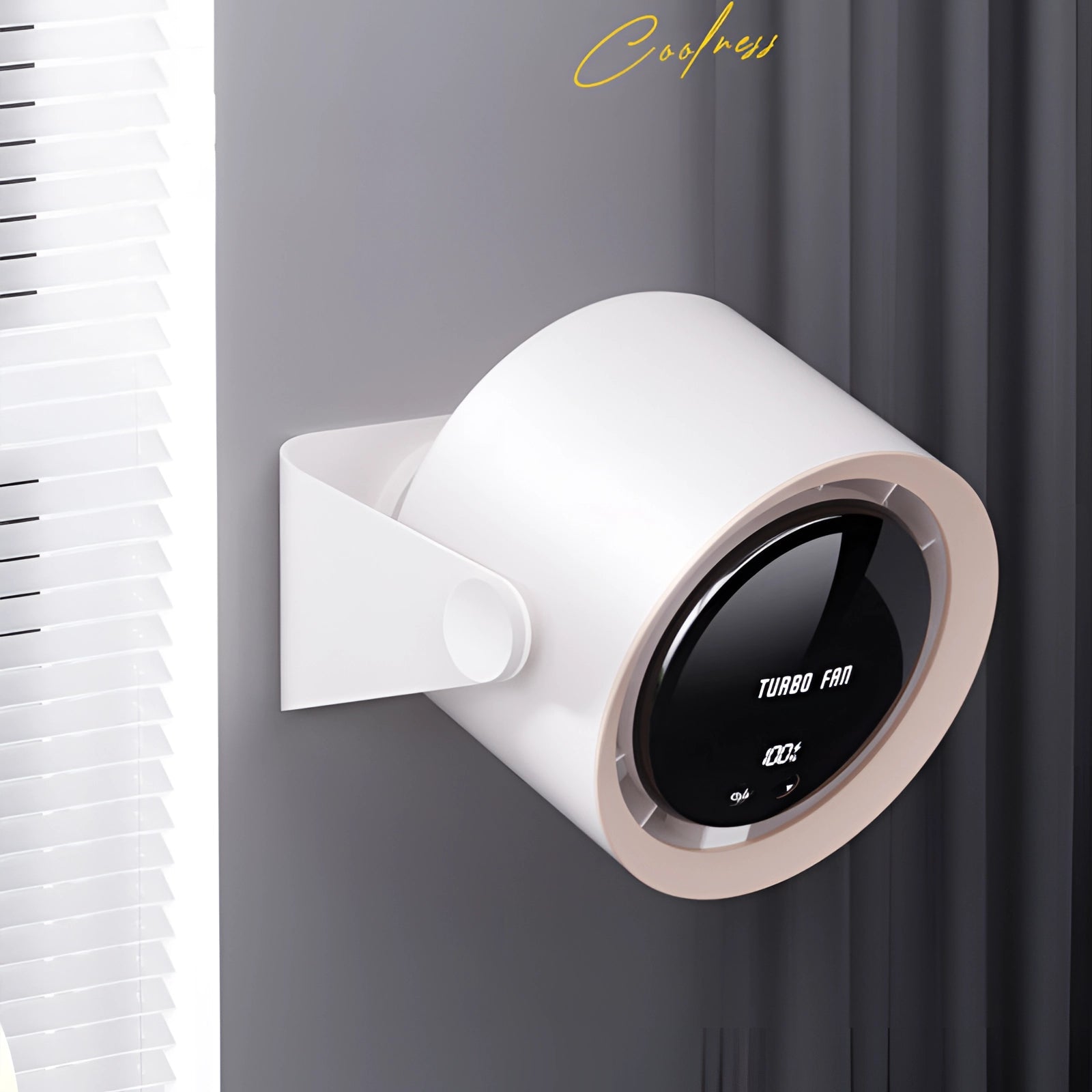 Bladeless Turbo Fan: Compact, Energy-Efficient with LED Display