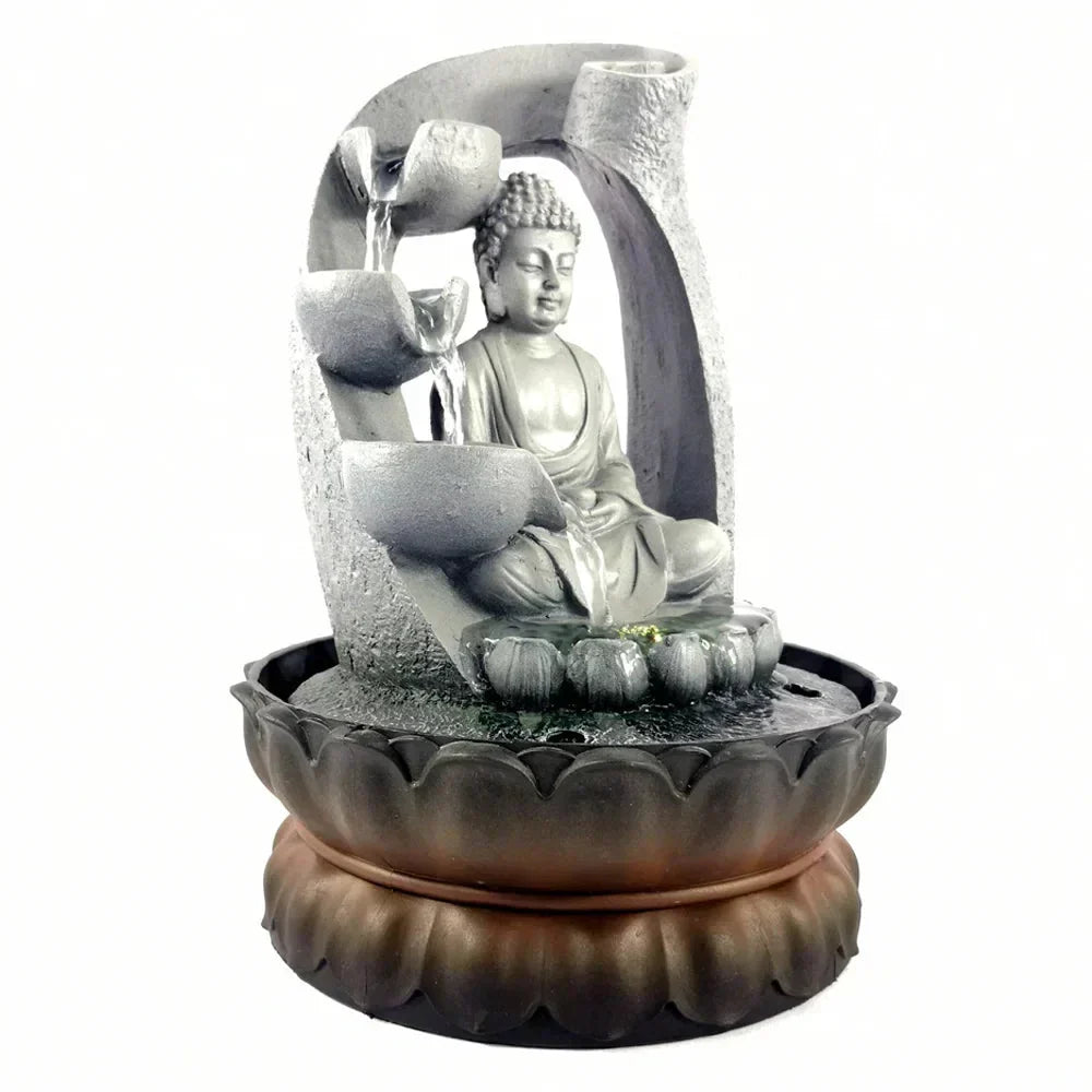 Buddha LED -vesiputous: Zen-meditointi & Feng Shui -koriste