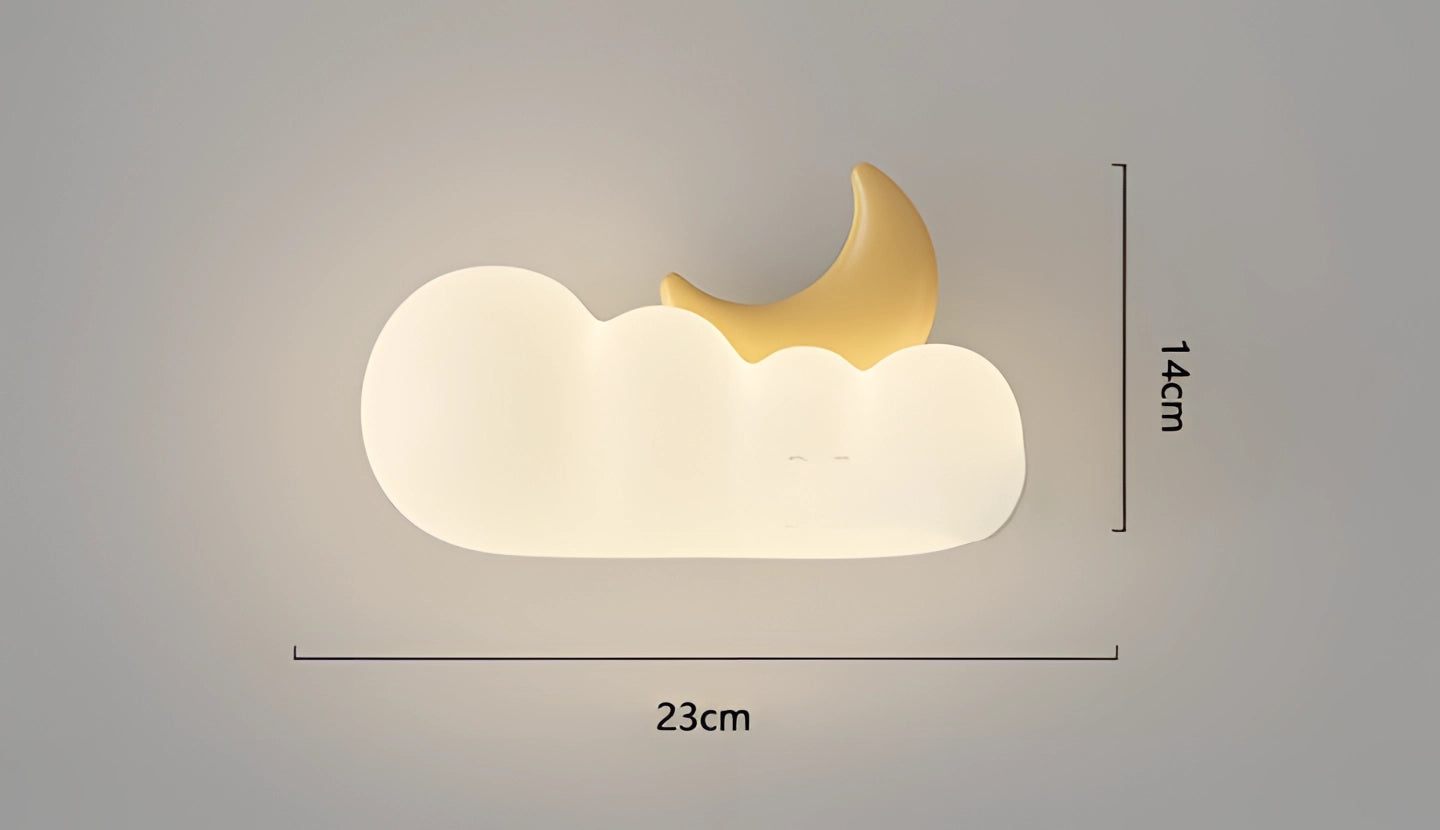 Nástěnné svítidlo Cloud - Stmívatelné osvětlení do dětského pokoje a dekorace