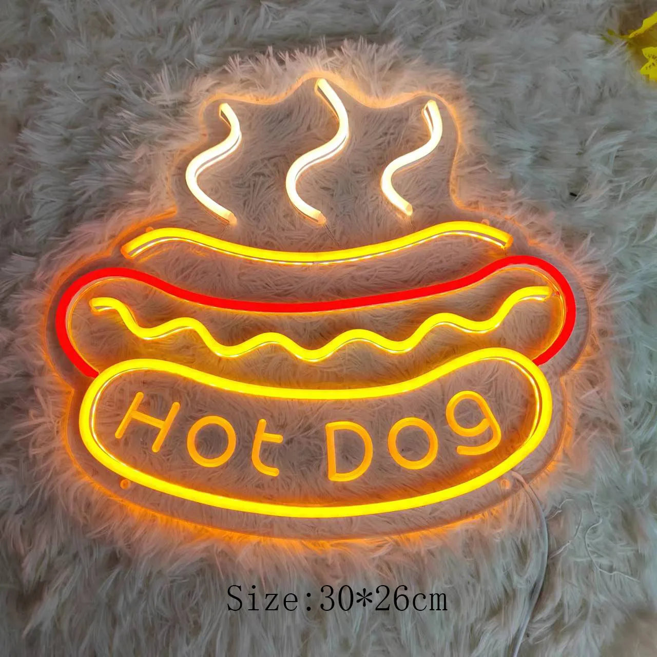 QuickBite - Luce notturna al neon per insegna di fast food