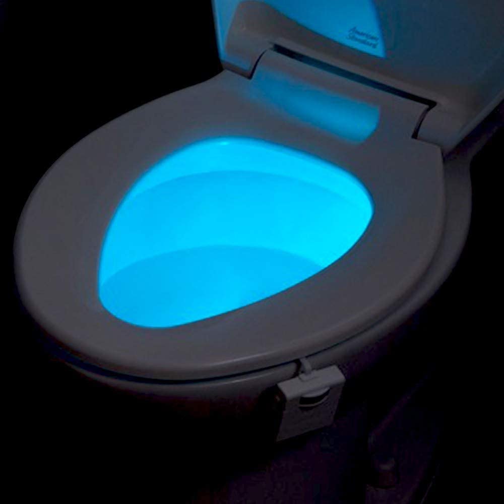 Veilleuse de toilette - Activation par capteur de mouvement - LED changeant de couleur