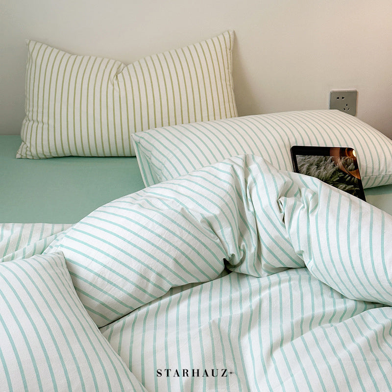 Scandinavian Retro Stripes Bedding Set