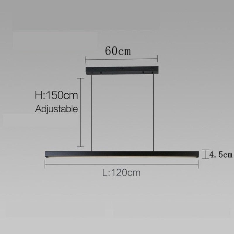 Candeeiro Nórdico Minimalista Escuro