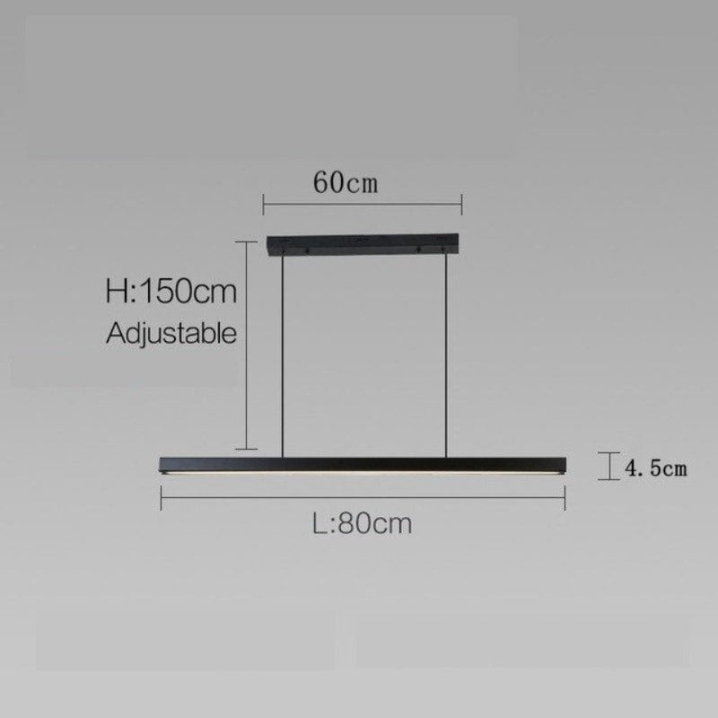 Candeeiro Nórdico Minimalista Escuro