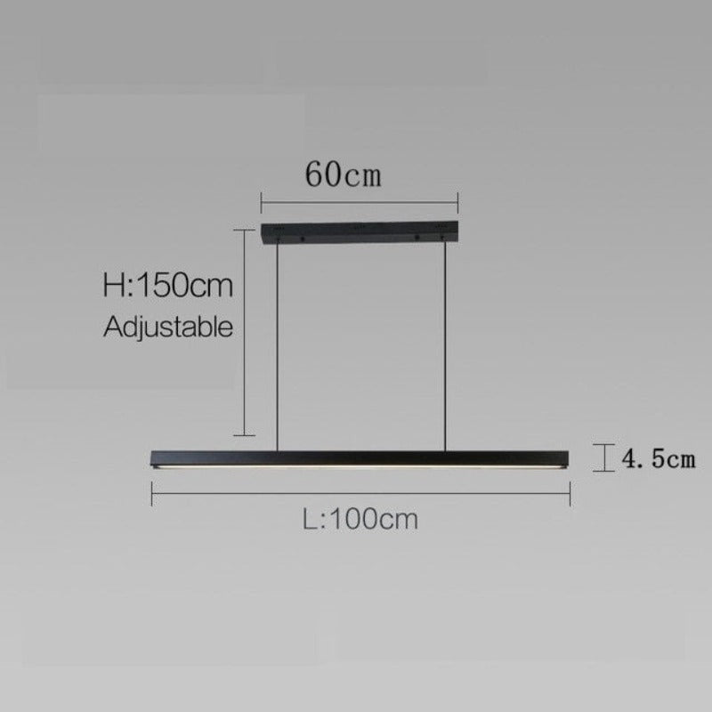 Candeeiro Nórdico Minimalista Escuro