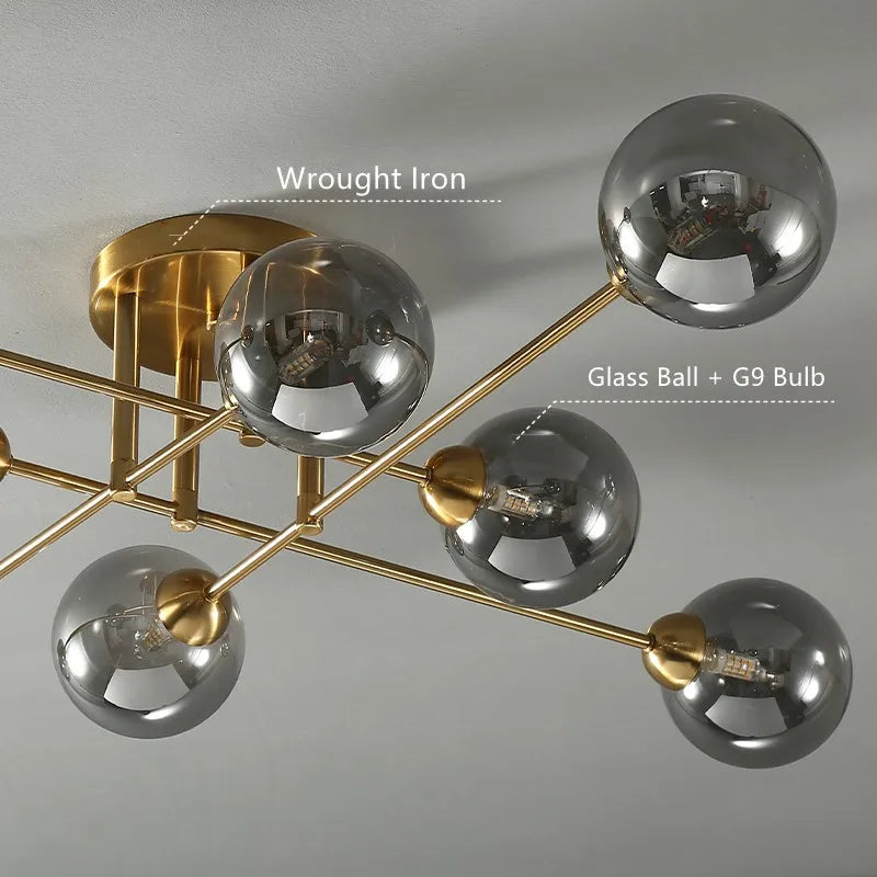 Piccadilly Glass Ball Chandelier