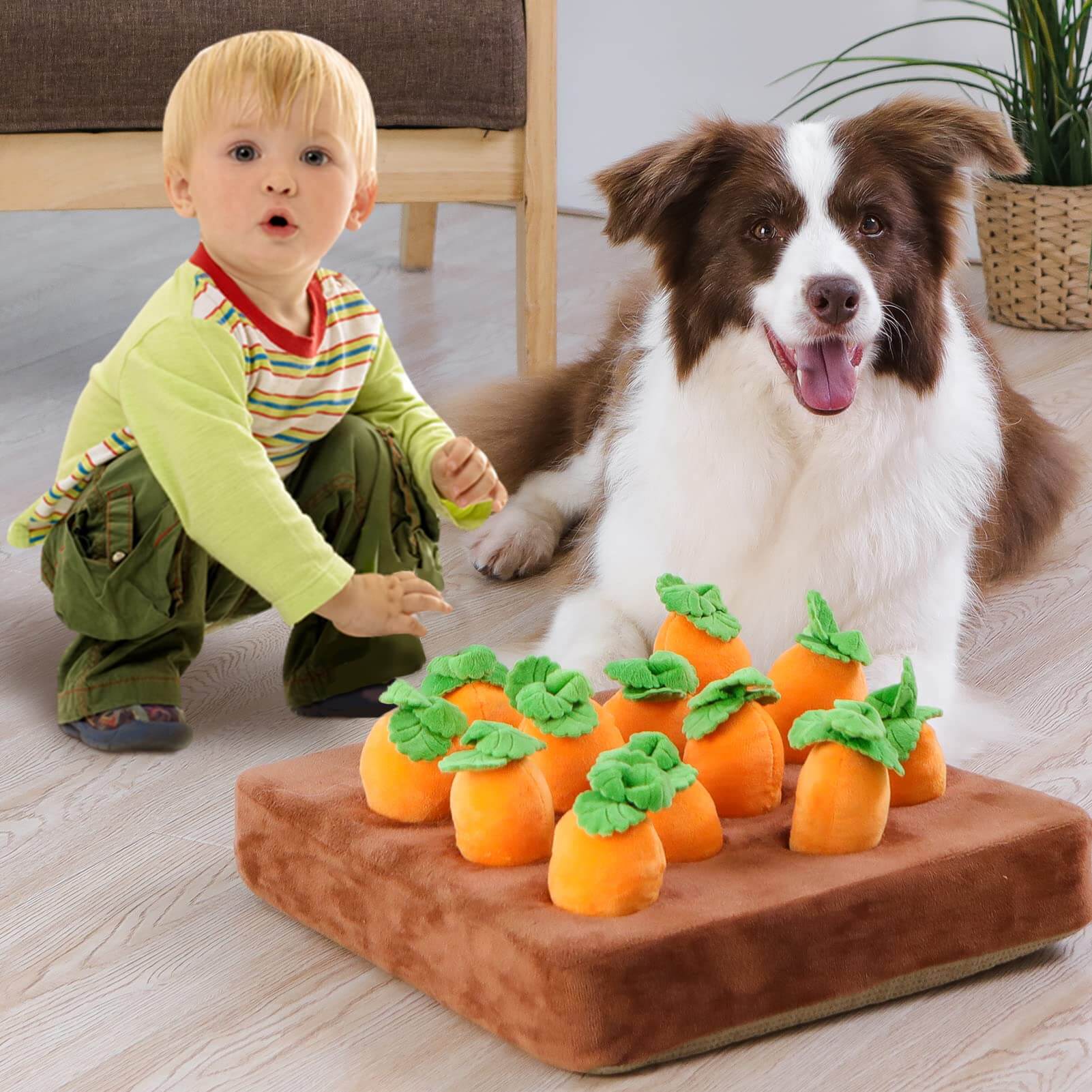 My Furry Friend™ - Carrot Snuffle Toy