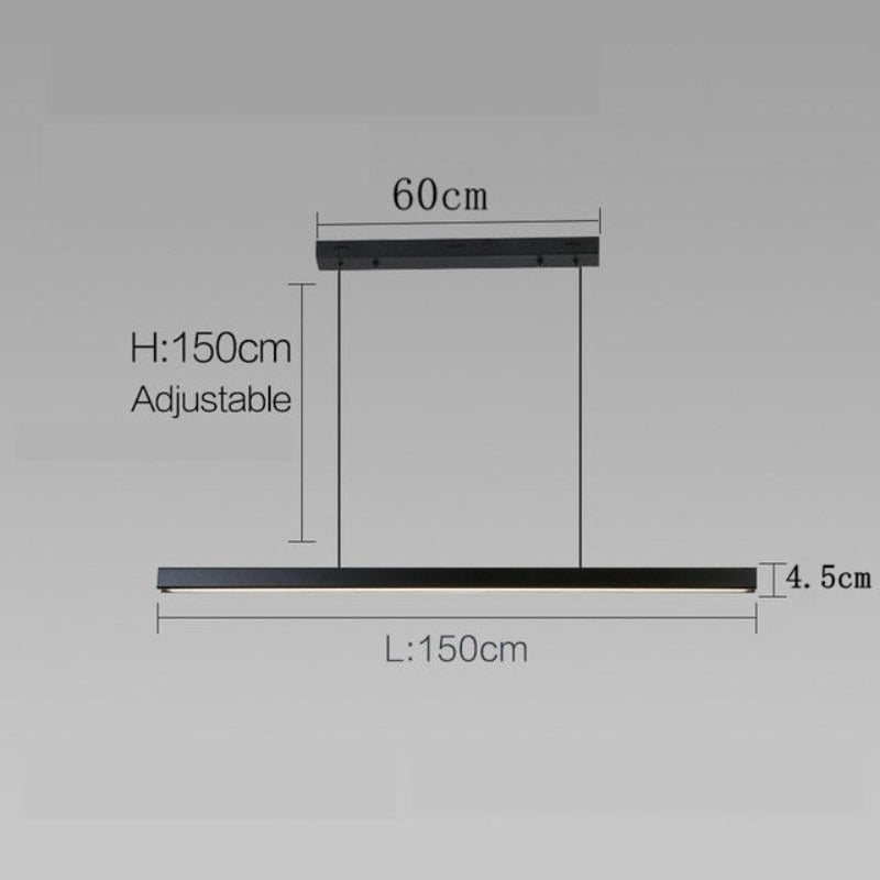 Candeeiro Nórdico Minimalista Escuro