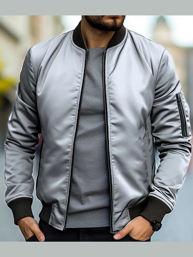 Classy Vintage Men's Bomber Jacket