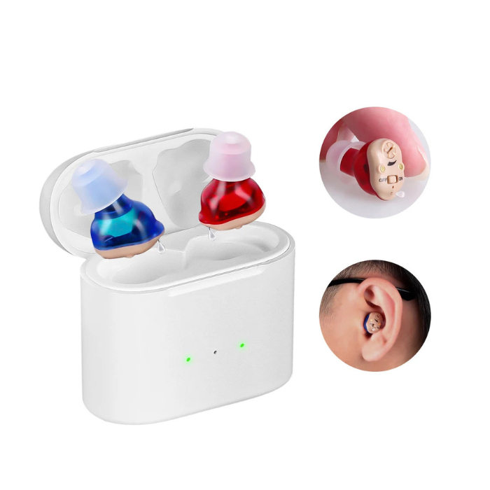 Rechargeable & Invisible Hearing Aids Pair