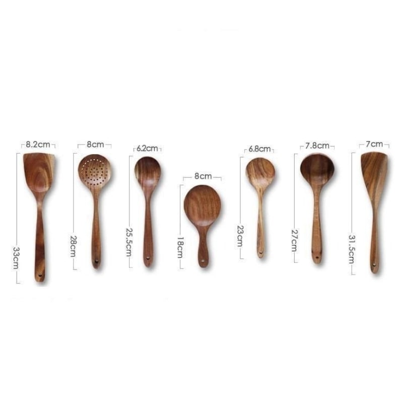 Woodland Teak Kitchen Utensils Collection