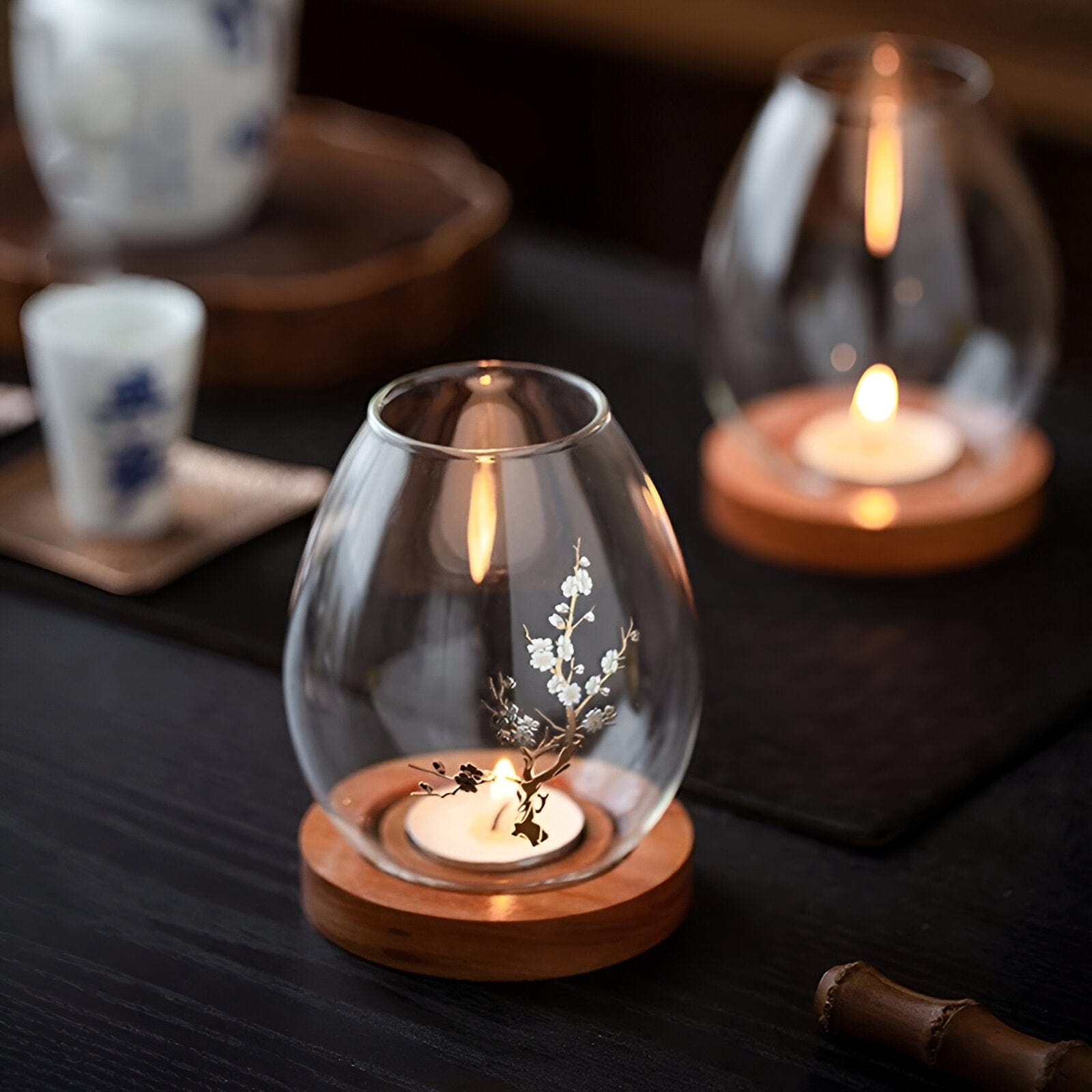 Wooden Windproof Candle Cover