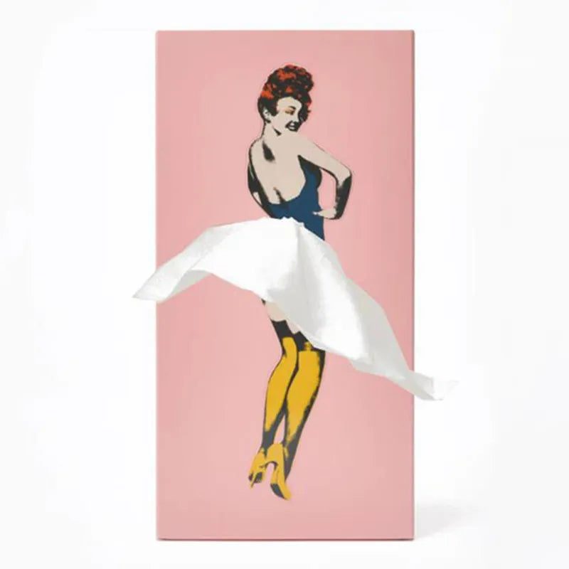 Pin Up Girl Tissue Box