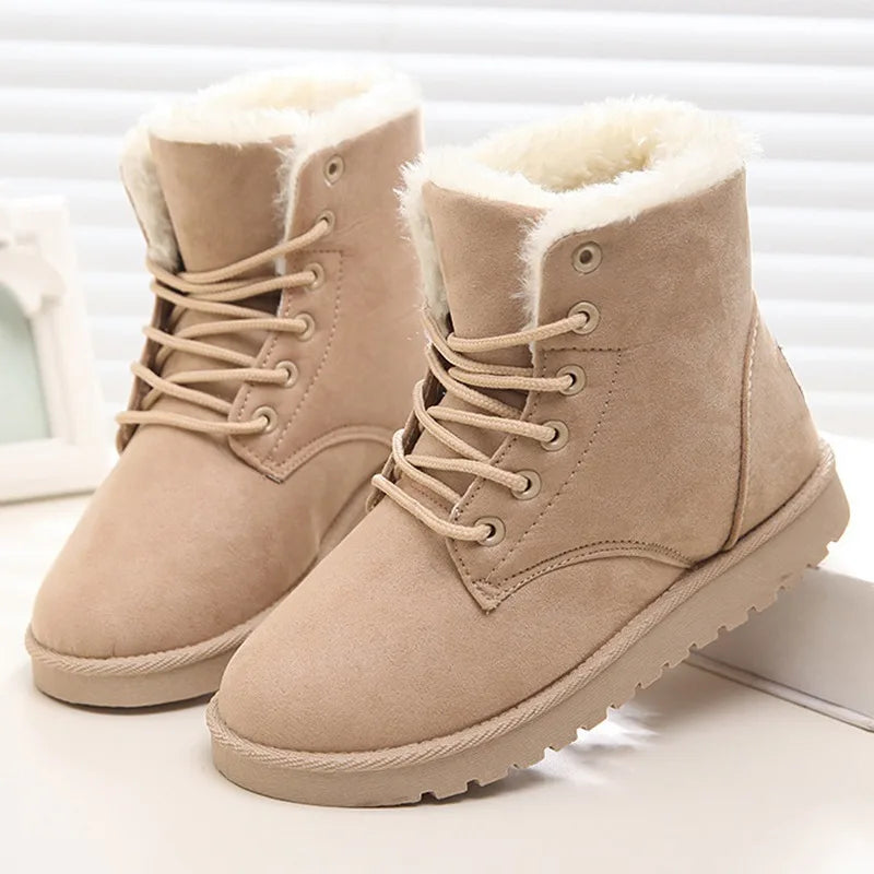 Botas de neve confortáveis para mulheres