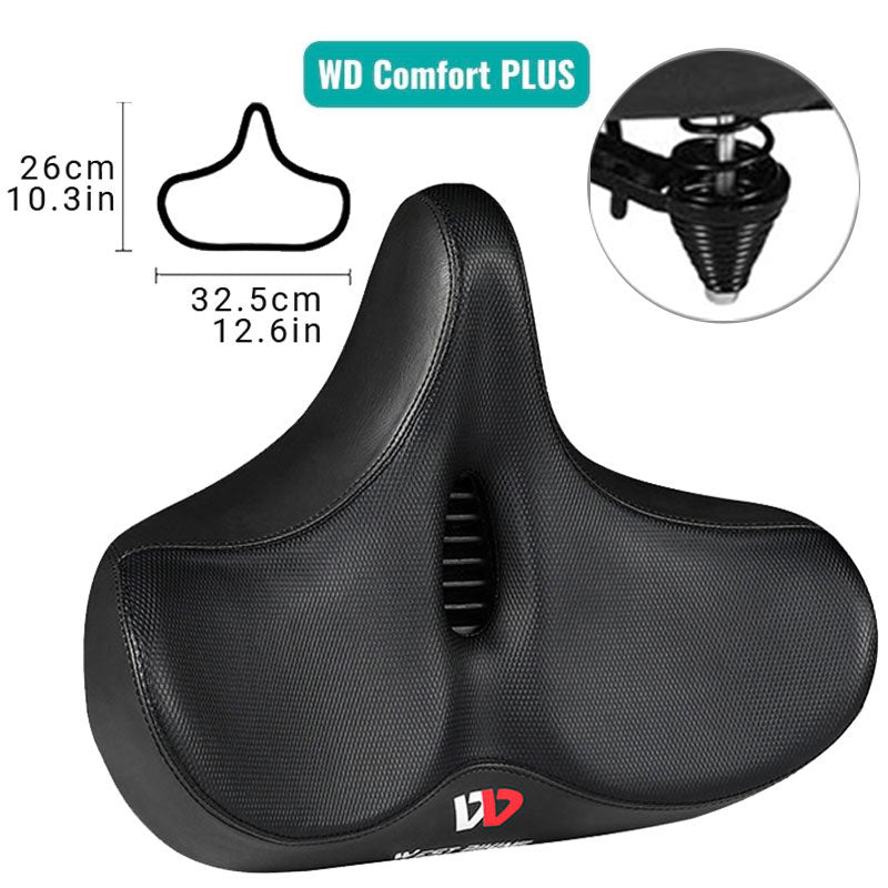 RIDEASE | Comfortable bicycle seat | Ergonomic design | Extra wide and breathable