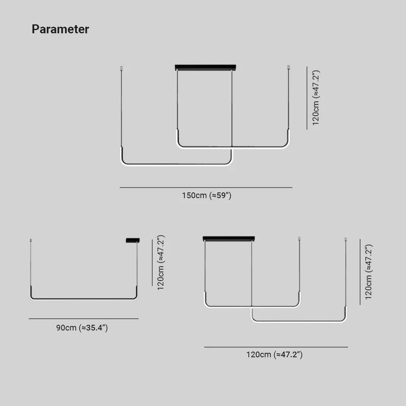 Edge - Moderne LED-pendellampe i metall og silikon